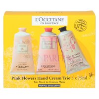 LOccitane Pink Flowers Hand Cream Trio Set 225ml