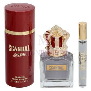 Jean Paul Gaultier Scandal pour Homme Set Eau De Toilette 50ml + Deodorant 150ml + Eau De Toilette Mini 10ml