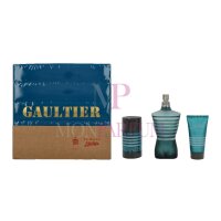 Jean Paul Gaultier Le Male Eau de Toilette Spray 125ml / After Shave Balm 50ml / Deodorant Stick 75gr