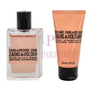 Zadig & Voltaire This is Her! Vibes of Freedom Eau de Parfum Spray 50ml / Body Lotion 50ml
