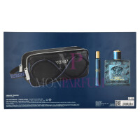 Versace Eros Pour Homme Geschenkset Eau de Parfum 100ml/Eau de Parfum 10ml/Toiletbag