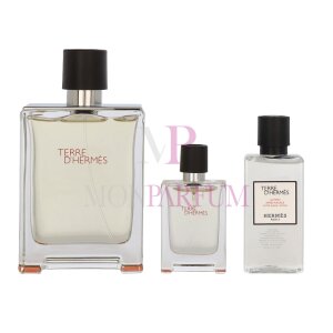 Hermes Terre DHermes Geschenkset Eau de Toilette 100ml/Edt Miniature 12,5ml/Aftershave 40ml