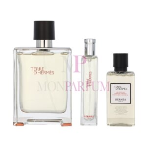 Hermes Terre DHermes Geschenkset Eau de Toilette 100/Eau de Toilette 15ml/Hair and Body Shower Gel 40ml