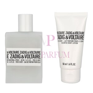 Zadig & Voltaire This Is Her! Geschenkset Eau de Parfum 50ml/Body Lotion 50ml