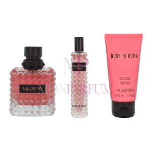 Valentino Donna Born In Roma Geschenkset Eau de Parfum 100ml/Eau de Parfum 15ml/Body Lotion 50ml