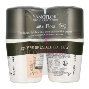 Sanoflore 48H Flora Deodorant Duo Set 100ml