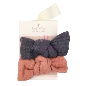 Bachca Paris Gauze Bow Hair Clip Set 2Stück