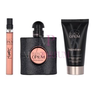 YSL Black Opium Geschenkset Eau de Parfum 50ml/Body Lotion 50ml/Eau de Parfum 10ml