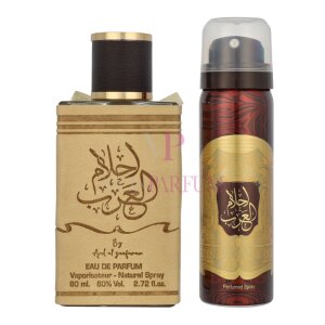 Ard Al Zaafaran Ahlam Al Arab Geschenkset Eau de Parfum 80ml/Deodorant Spray 50ml