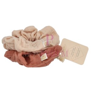 Bachca Paris Stretchy Cotton Scrunchie Set 2Stück