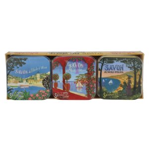 La Savonnerie De Nyons Soap Bar Set 3 Pcs - Mediterran. Lake 300g