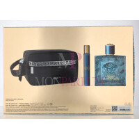 Versace Eros Pour Homme Geschenkset Eau de Toilette 100ml/Eau de Toilette 10ml/Black Trousse