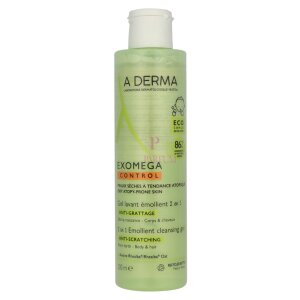 A-Derma Exomega Control Emollient Cleansing Gel 2 in 1 200ml