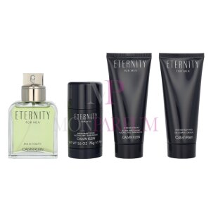 Calvin Klein Eternity For Men Geschenkset Eau de Parfum 100ml/Body Wash 100ml/After Shave 100ml/Deo Stick 75ml