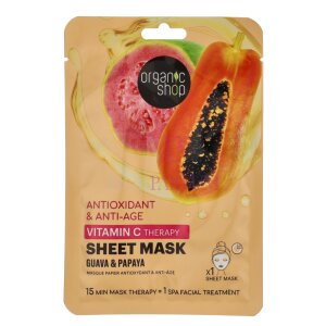 Organic Shop Antioxidant & Anti-Aging Vitamin C Sheet Mask 25g