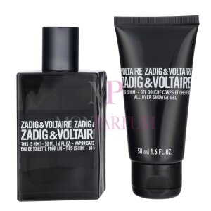 Zadig & Voltaire This Is Him! Geschenkset Eau de Toilette 50/Shower Gel 50ml