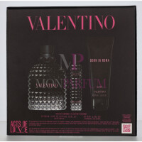 Valentino Uomo Born In Roma Geschenkset Eau de Toilette 100ml/Shower Gel 75ml/Eau de Toilette 15ml