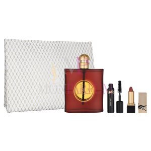 YSL Opium Pour Femme Geschenkset Eau de Parfum 90ml/Lipstick 1,3gr/Mascara 2ml/Pouch