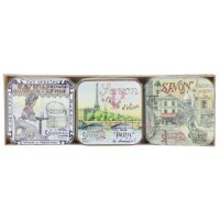La Savonnerie De Nyons Soap Bar Set 3 Pcs - Paris 300g