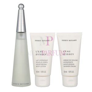 Issey Miyake LEau DIssey Geschenkset Eau de Toilette 50ml/Body Lotion 50ml/Shower Cream