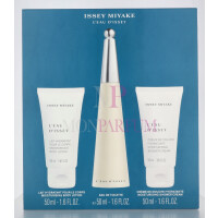 Issey Miyake LEau DIssey Geschenkset Eau de Toilette 50ml/Body Lotion 50ml/Shower Cream