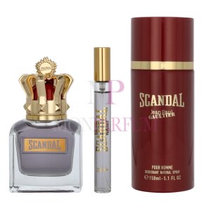 Jean Paul Gaultier Scandal Geschenkset Eau de Toilette 50 ml/Deo Spray 150 ml/Edt Travel Spray 10 ml