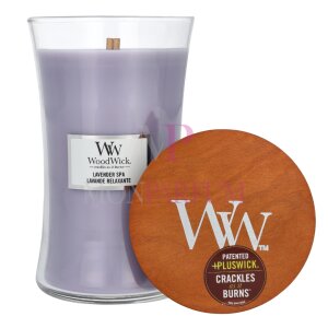 Woodwick Lavender Spa Large Hourglass Candle 1Stück