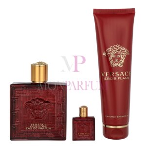 Versace Eros Flame Geschenkset Eau de Parfum 100ml/ Bath & Shower Gel 150ml/Miniatura