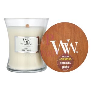 Woodwick Linen Medium Hourglass Candle 1Stück