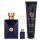 Versace Dylan Blue Pour Homme Geschenkset Eau de Toilette 100ml/Bath & Shower Gel 150ml/Edt 5ml