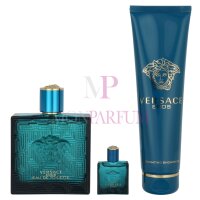 Versace Eros Pour Homme Geschenkset Eau de Toilette 100ml/Bath & Shower Gel 150ml/Edt 5ml
