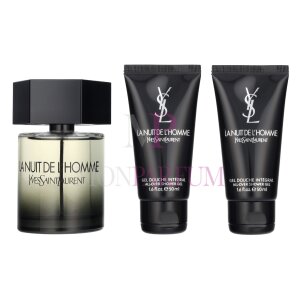 YSL La Nuit De LHomme Geschenkset Eau de Toilette 100ml/2x Shower Gel 50ml