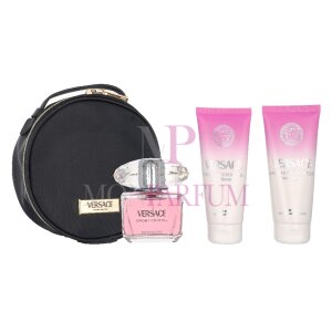 Versace Bright Crystal Geschenkset Eau de Toilette 90ml/Body Lotion 100ml/Shower Gel 100ml/Pouch