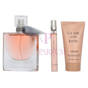 Lancome La Vie Est Belle Geschenkset Eau de Parfum 50 ml / Edp Travel Spray 10 ml / Body Lotion 50 ml