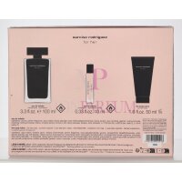 Narciso Rodriguez For Her Geschenkset Eau de Toilette 100ml/Body Lotion 50ml/Eau de Toilette 10ml