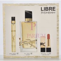 YSL Libre Geschenkset Eau de Parfum 90 ml / Edp Travel Spray 10 ml / Mini Lipstick Rouge Pur Couture 1.3 g