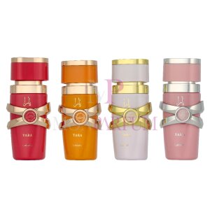Lattafa Yara Collection Geschenkset Yara Edp 5ml/Yara Moi Edp 5ml/Yara Tous Edp 5ml/Yara Candy Edp 5ml