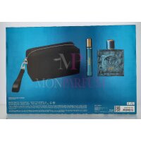 Versace Eros Pour Homme Geschenkset Eau de Toilette 100ml/ Eau de Toilette 10ml/ Black Trousse Bag