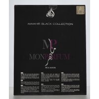 Lattafa Maahir Black Edition Geschenkset Eau de Parfum 100ml/Deo Spray 200ml/Air Freshener 300ml