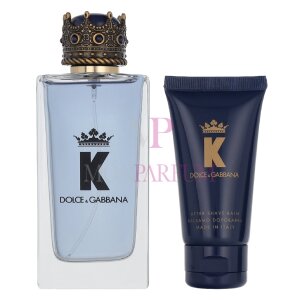 Dolce & Gabbana K Geschenkset Eau de Toilette 100ml/After Shave Balm 50ml/Shower Gel 50ml