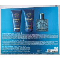 Versace Eros Pour Homme Geschenkset Eau de Toilette 50ml/Bath & Shower Gel 50ml/Aftershave Balm 50ml
