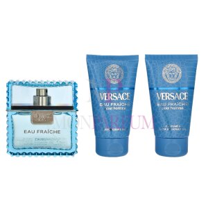 Versace Eau Fraiche Geschenkset Eau de Toilette 50ml/Bath & Shower Gel 50ml/Aftershave Balm 50ml