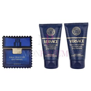 Versace Eau Fraiche Extreme Geschenkset Eau de Parfum 50ml/Bath & Shower Gel 50ml/Aftershave Balm 50ml