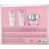 Versace Bright Crystal Geschenkset Eau de Toilette 50ml/Bath & Shower Gel 50ml/Body Lotion 50ml