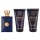 Versace Dylan Blue Pour Homme Geschenkset Eau de Toilette 50ml/Bath & Shower Gel 50ml/Aftershave Balm 50ml