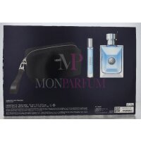Versace Pour Homme Geschenkset Eau de Toilette 100ml/Eau de Toilette 10ml/Black Trousse