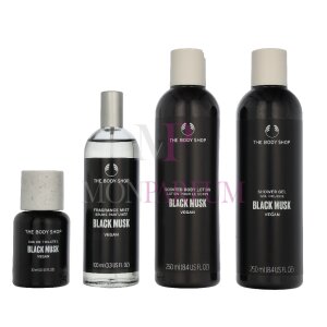 The Body Shop G4 Black Musk Geschenkset Eau de Toilette 60ml/Black Musk Shower Gel 250ml/Body Lotion 250ml/Fragrance Mist 100ml