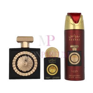 Lattafa Pride Nebras Geschenkset Eau de Parfum 100ml/Eau de Parfum 20ml/Deo Spray 200ml