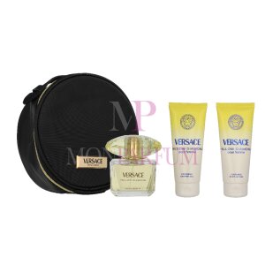 Versace Yellow Diamond Geschenkset Eau de Toilette 90ml/Bath & Shower Gel 100ml/Body Lotion 100ml/Make-Up Case
