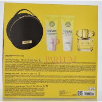 Versace Yellow Diamond Geschenkset Eau de Toilette 90ml/Bath & Shower Gel 100ml/Body Lotion 100ml/Make-Up Case